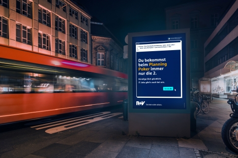 R+V Versicherung und Scholz & Volkmer regen IT-Fachkräfte zum Kündigen an - 'Kündige dich glücklich' lautet die Botschaft der neuen Recruiting-Kampagne von R+V - Foto: Scholz & Volkmer